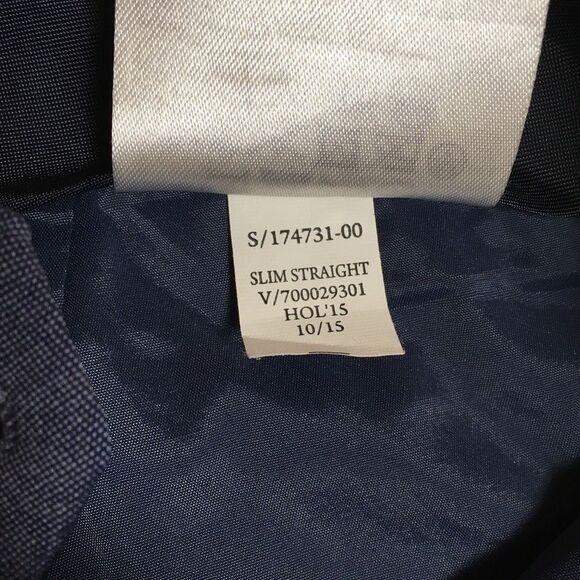Banana Republic Wool Dress Pants Womens 2 Blue Slim Straight Leg Office Work - Picture 6 of 11